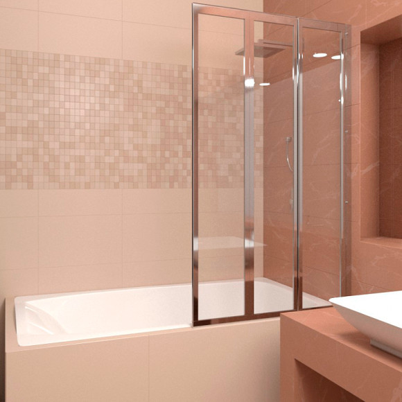 Шторка на ванну Veconi Palau 120 R PL73R-120-01-19C4 профиль Хром стекло прозрачное Шторка на ванну Veconi Palau 120 R PL73R-120-01-19C4 профиль Хром стекло прозрачное