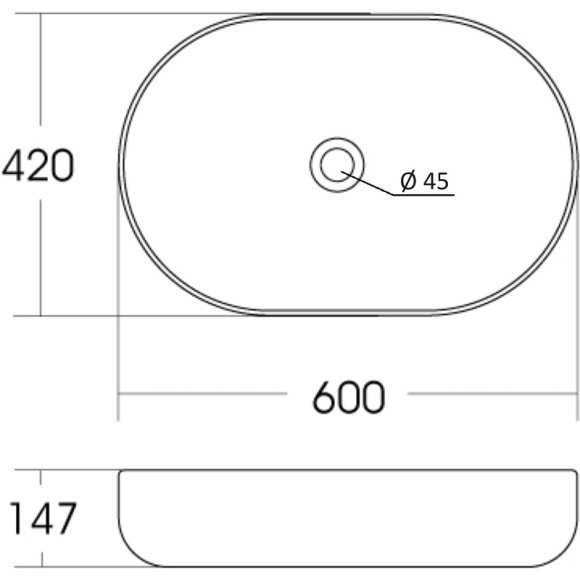 Раковина-чаша Orange 60 B08-600W Белая глянцевая Раковина-чаша Orange 60 B08-600W Белая глянцевая