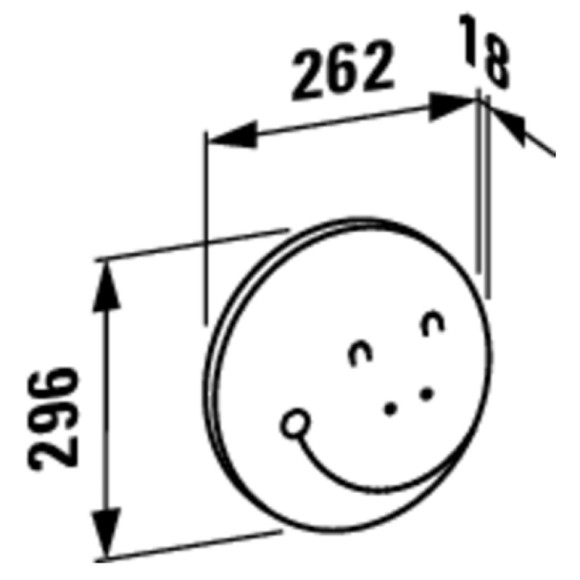 Декоративный элемент для зеркала Laufen Florakids 4.6161.1.003.472.1 Зеленый Декоративный элемент для зеркала Laufen Florakids 4.6161.1.003.472.1 Зеленый
