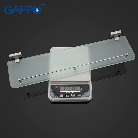 Стеклянная полка Gappo G17 G1707 Сатин