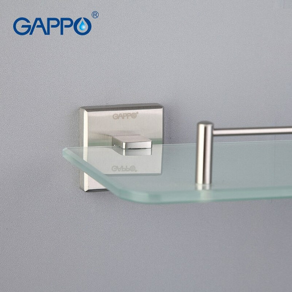 Стеклянная полка Gappo G17 G1707 Сатин