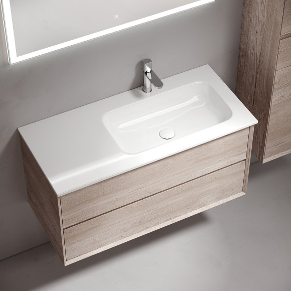 Тумба под раковину Sancos Marmi 2.0 100 R MR2.0100REG подвесная Дуб галифакс натуральный Тумба под раковину Sancos Marmi 2.0 100 R MR2.0100REG подвесная Дуб галифакс натуральный