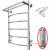 Электрический полотенцесушитель Тругор ПЭК 5 П СП 80x50 с полкой Хром