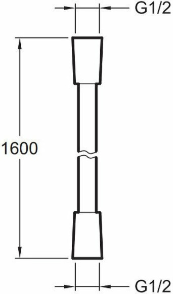 Шланг для душа Jacob Delafon Awaken E75206-BL Черный матовый