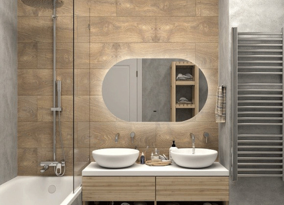 Зеркало Art&Max Torino AM-Tor-1100-650-DS-F с подсветкой с бесконтактным выключателем Зеркало Art&Max Torino AM-Tor-1100-650-DS-F с подсветкой с бесконтактным выключателем