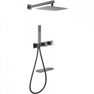 Душевая система Abber Rund AF8750NG с термостатом Никель Душевая система Abber Rund AF8750NG с термостатом Никель