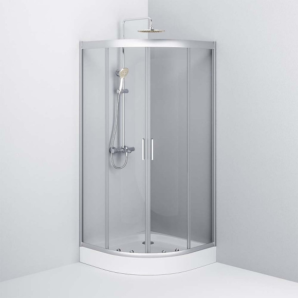 Душевой уголок AM.PM Gem W90G-401-090WT Профиль матовый хром, стекло прозрачное Душевой уголок AM.PM Gem W90G-401-090WT Профиль матовый хром, стекло прозрачное