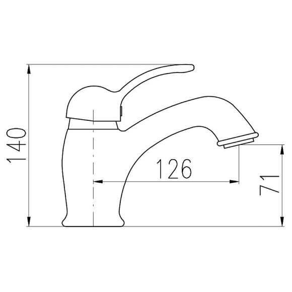 Смеситель для раковины Rav Slezak Labe L027.5KZ Золото