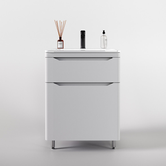 Тумба под раковину Style Line Марелла 70 Люкс Plus СС-00002398 Белый матовый антискрейтч Тумба под раковину Style Line Марелла 70 Люкс Plus СС-00002398 Белый матовый антискрейтч