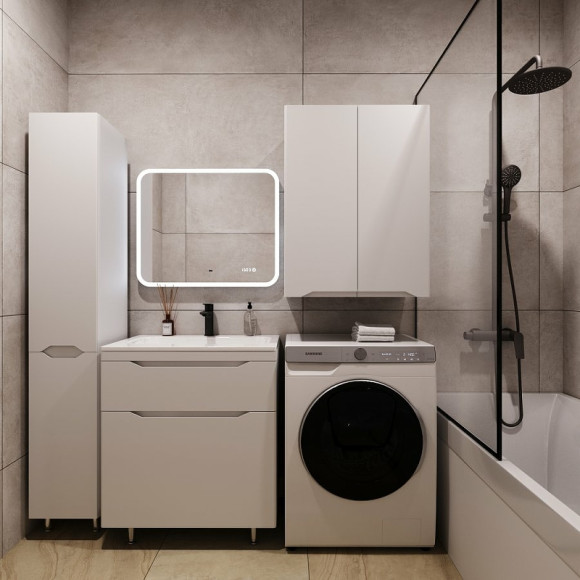 Тумба под раковину Style Line Марелла 70 Люкс Plus СС-00002398 Белый матовый антискрейтч Тумба под раковину Style Line Марелла 70 Люкс Plus СС-00002398 Белый матовый антискрейтч