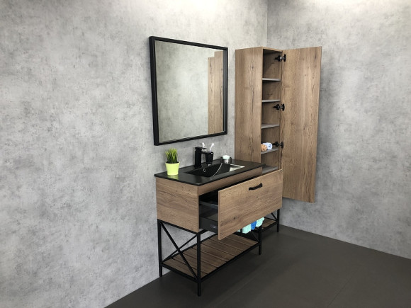 Тумба с раковиной Comforty Бредфорд 90 00004148003 Дуб темный