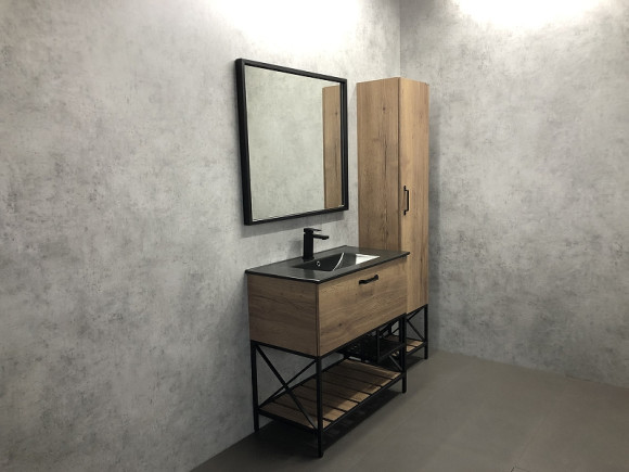 Тумба с раковиной Comforty Бредфорд 90 00004148003 Дуб темный