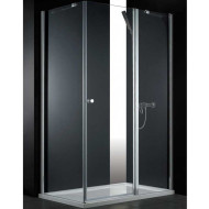 Душевой уголок Cezares ELENA-W-AH-1-100/80-P-Cr-R профиль Хром стекло рифленое