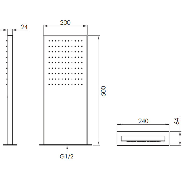 Верхний душ Remer 350SSX Хром Верхний душ Remer 350SSX Хром