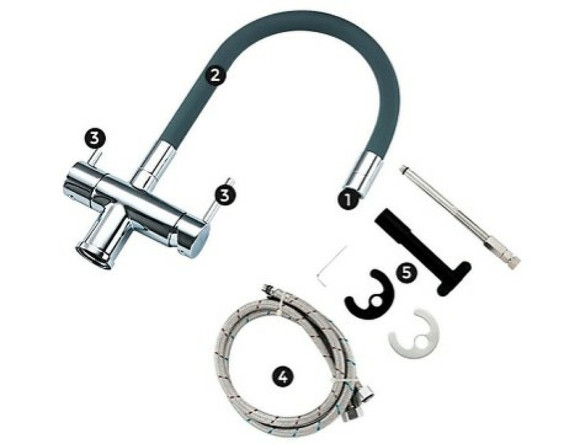 Смеситель для кухни Gappo G4398-30 Хром Серый Смеситель для кухни Gappo G4398-30 Хром Серый