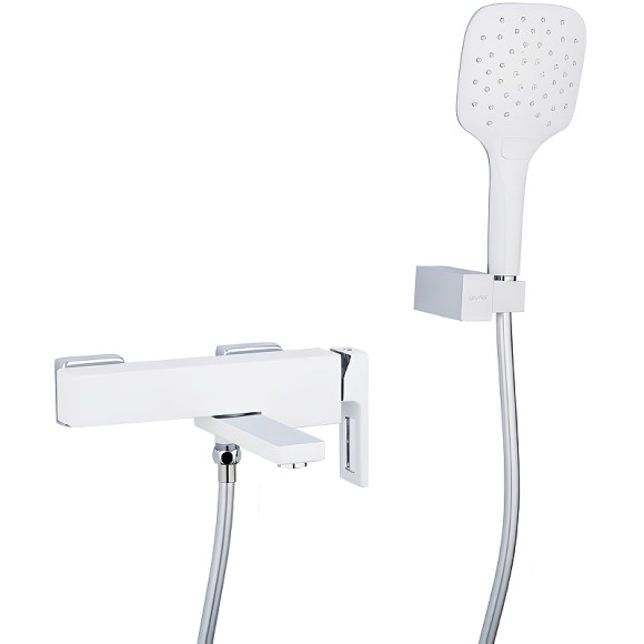 Смеситель для ванны Gappo G17-8 G3217-8 Белый Хром