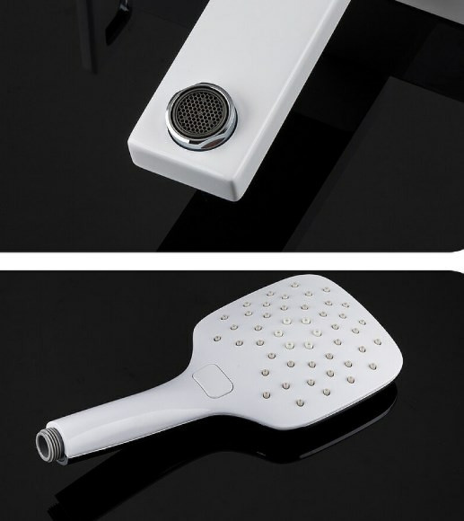 Смеситель для ванны Gappo G17-8 G3217-8 Белый Хром Смеситель для ванны Gappo G17-8 G3217-8 Белый Хром