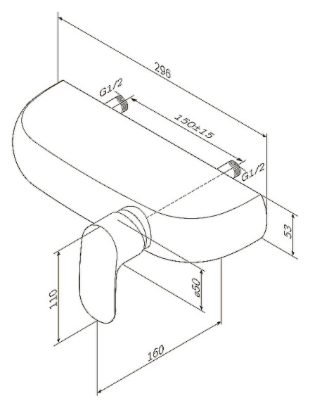 Смеситель для душа AM.PM Sensation F3020000 хром