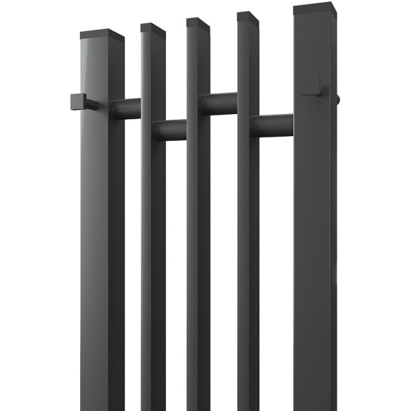 Электрический полотенцесушитель Point Фрея PN20732GB П2 180x1200 диммер слева Графит блеск Электрический полотенцесушитель Point Фрея PN20732GB П2 180x1200 диммер слева Графит блеск