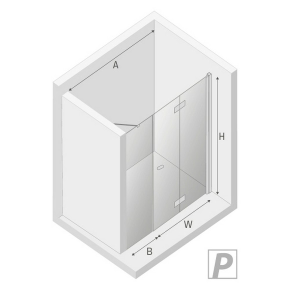 Душевая дверь New Trendy New Soleo Chrome 140 R D-0154A/D-0096B профиль Хром стекло прозрачное Душевая дверь New Trendy New Soleo Chrome 140 R D-0154A/D-0096B профиль Хром стекло прозрачное