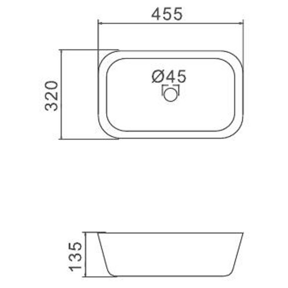 Раковина-чаша Gappo 45 GT402 Белая Раковина-чаша Gappo 45 GT402 Белая