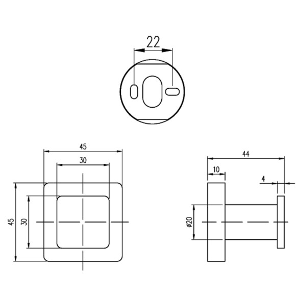 Крючок Villeroy&Boch Elements-Striking TVA15201100061 Хром Крючок Villeroy&Boch Elements-Striking TVA15201100061 Хром