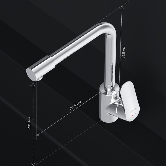 Смеситель для кухни AM.PM Like F8005700 Хром Смеситель для кухни AM.PM Like F8005700 Хром