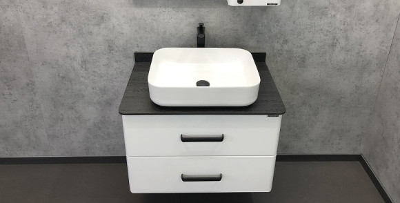 Тумба с раковиной Comforty Амстердам 75 00-00004668 подвесная Белая глянцевая Тумба с раковиной Comforty Амстердам 75 00-00004668 подвесная Белая глянцевая