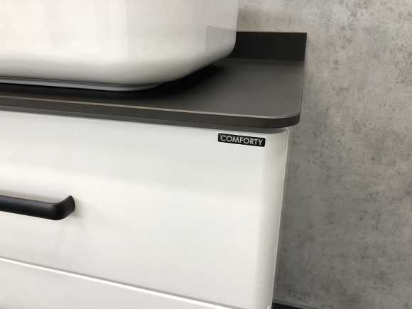 Тумба с раковиной Comforty Амстердам 75 00-00004668 подвесная Белая глянцевая Тумба с раковиной Comforty Амстердам 75 00-00004668 подвесная Белая глянцевая