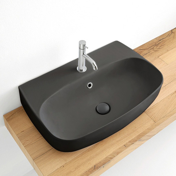 Раковина Kerasan Nolita 60 534131*1 Черная матовая