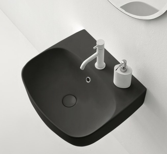 Раковина Kerasan Nolita 60 534131*1 Черная матовая