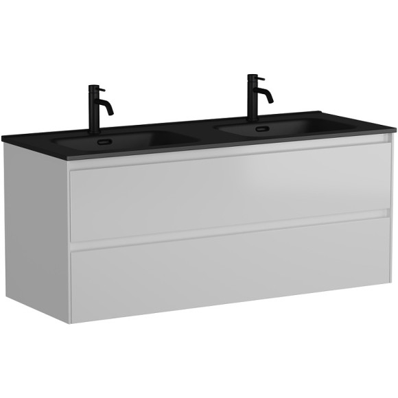 Тумба под раковину Sancos Cento 120 CN120-2W подвесная Белый глянец Тумба под раковину Sancos Cento 120 CN120-2W подвесная Белый глянец