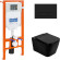 Комплект унитаза с инсталляцией BelBagno Ardente-C BB3202CHR-MB/BB3202SC-MB/BB002-80/BB007-PR-NERO.M с сиденьем Микролифт и Черной матовой клавишей смыва Комплект унитаза с инсталляцией BelBagno Ardente-C BB3202CHR-MB/BB3202SC-MB/BB002-80/BB007-PR-NERO.M с сиденьем Микролифт и Черной матовой клавишей смыва