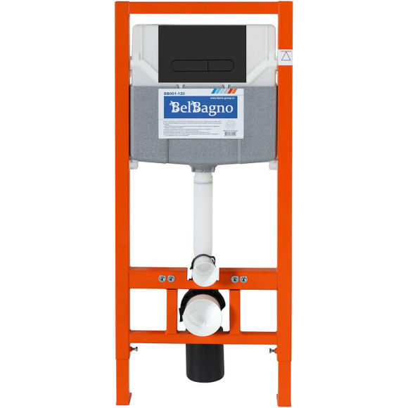 Комплект унитаза с инсталляцией BelBagno Ardente-C BB3202CHR-MB/BB3202SC-MB/BB002-80/BB007-PR-NERO.M с сиденьем Микролифт и Черной матовой клавишей смыва Комплект унитаза с инсталляцией BelBagno Ardente-C BB3202CHR-MB/BB3202SC-MB/BB002-80/BB007-PR-NERO.M с сиденьем Микролифт и Черной матовой клавишей смыва