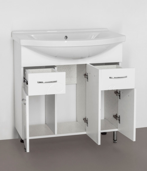 Тумба под раковину Style Line Эко Фьюжн 26 Эльбрус 80 Белый глянец Тумба под раковину Style Line Эко Фьюжн 26 Эльбрус 80 Белый глянец