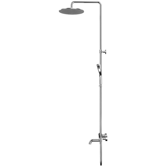 Душевая система Whitecross Y brushed nickel Y1234TOPNIB с термостатом Брашированный никель Душевая система Whitecross Y brushed nickel Y1234TOPNIB с термостатом Брашированный никель