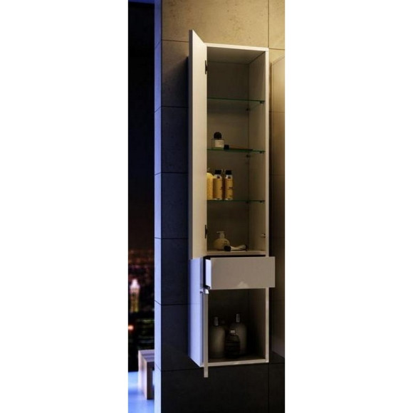 Шкаф пенал Aqwella 5 Stars Malaga 30 Mal.05.03/L/CD Крафт темный