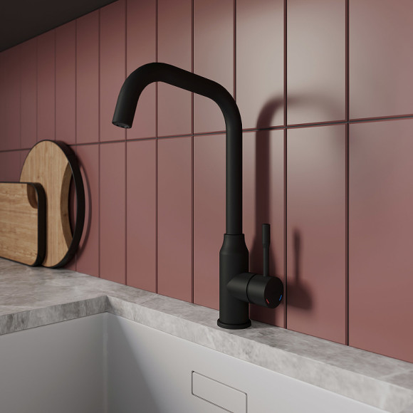 Смеситель для кухни Milardo Meal M01BLL0M05 Черный матовый