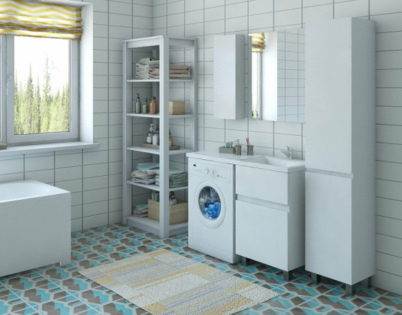 Тумба с раковиной Эстет Dallas Luxe 105 R ФР-00009664 Белая