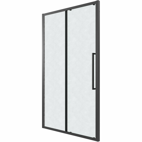 Душевая дверь Grossman Cosmo 120 100.K33.02.120.21.02 профиль Черный матовый стекло шиншилла