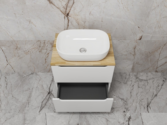 Тумба под раковину Style Line Бали 60 ЛС-00002337 подвесная Белый софт