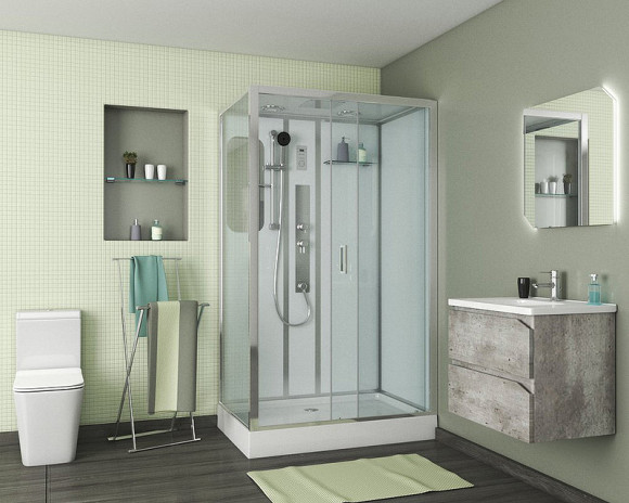 Душевая кабина Niagara Premium 120x80 NG-6012-01GQR с гидромассажем