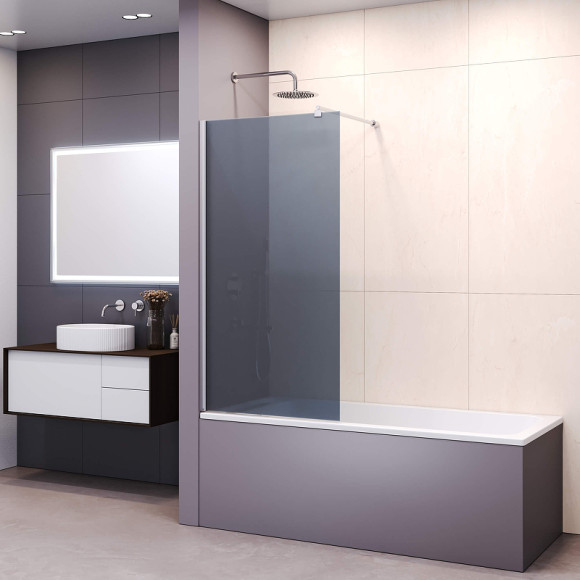 Шторка на ванну RGW Screens SC-050 90х149 351105009-31 профиль Хром стекло тонированное Шторка на ванну RGW Screens SC-050 90х149 351105009-31 профиль Хром стекло тонированное