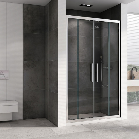 Душевая дверь Abber Schwarzer Diamant 150 AG33150H профиль Хром стекло прозрачное Душевая дверь Abber Schwarzer Diamant 150 AG33150H профиль Хром стекло прозрачное