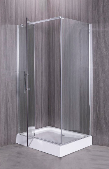 Душевой уголок Esbano ESR-8180 120x80 ESUGR8180 профиль Хром стекло прозрачное