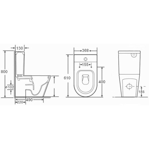 Унитаз компакт Orans WM9908 9908wm с бачком и сиденьем Микролифт Унитаз компакт Orans WM9908 9908wm с бачком и сиденьем Микролифт