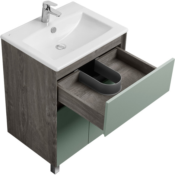 Тумба под раковину Aquaton Форест 60 1A278201FR9C0 Дуб рошелье Сумеречный голубой