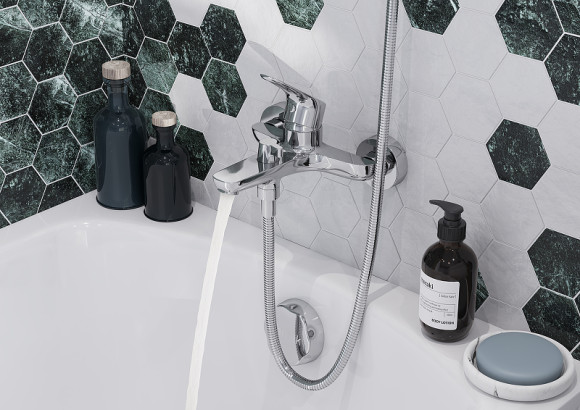 Смеситель для ванны Santek Форт WH5A10004C001 Хром