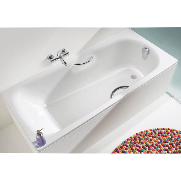 Стальная ванна Kaldewei Saniform Plus Star 336 170х75 133600013001 с покрытием Easy-clean с отверстиями под ручки Стальная ванна Kaldewei Saniform Plus Star 336 170х75 133600013001 с покрытием Easy-clean с отверстиями под ручки