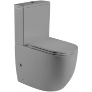 Унитаз компакт WeltWasser Merzbach 001 MT-GR 10000003725 Серый матовый с бачком и сиденьем Микролифт